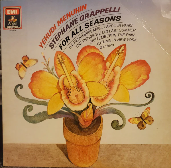 Yehudi Menuhin & Stéphane Grappelli - For All Seasons (LP, Album) (Very Good Plus (VG+))