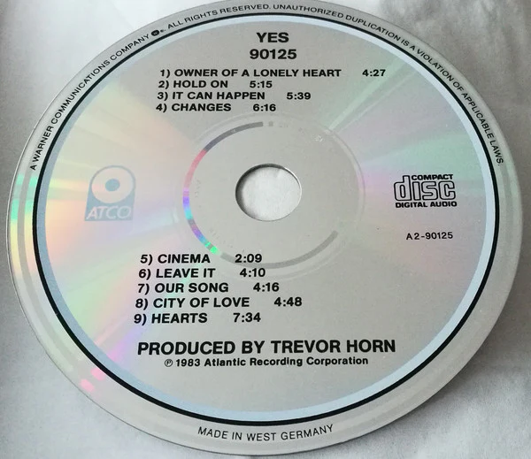 Yes - 90125 (CD, Album, RE) (Very Good Plus (VG+)) - Image 3