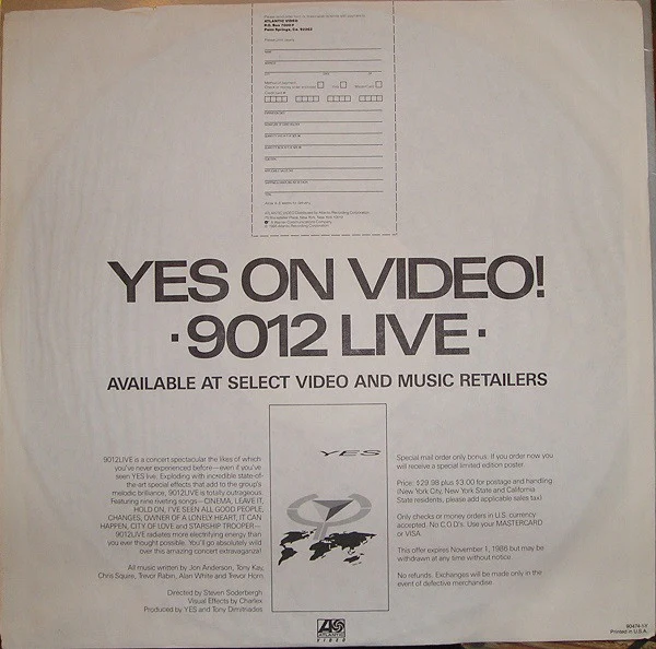 Yes - 9012Live - The Solos (LP, Album, SP ) (Very Good Plus (VG+)) - Image 5