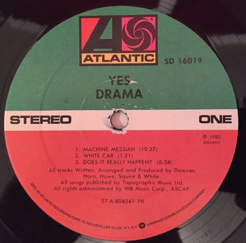 Yes - Drama (LP, Album, PR ) (Very Good (VG)) - Image 3