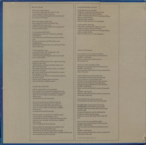Yes - Fragile (LP, Album, PR ) (Very Good (VG)) - Image 2