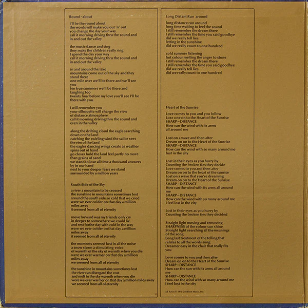 Yes - Fragile (LP, Album, RP, PR-) (Very Good (VG)) - Image 3