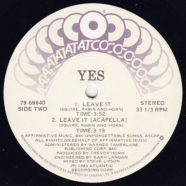 Yes - Leave It (12") (Near Mint (NM or M-)) - Image 4