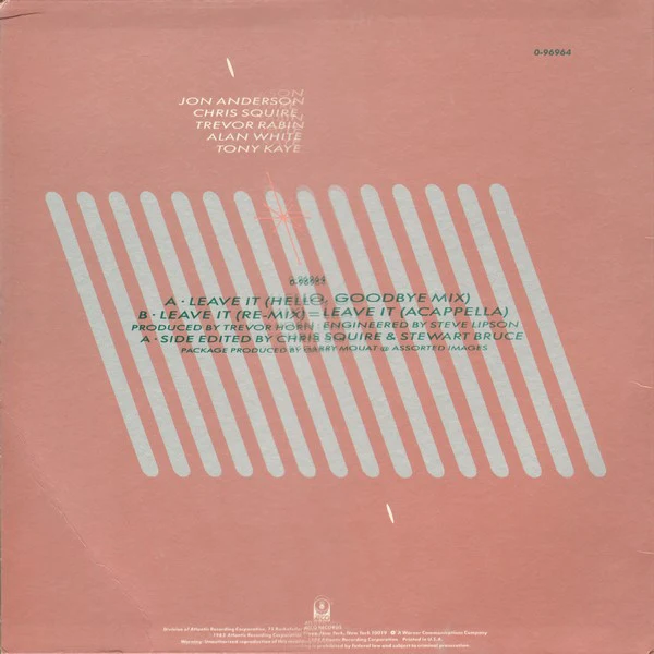 Yes - Leave It (12", SRC) (Near Mint (NM or M-)) - Image 2