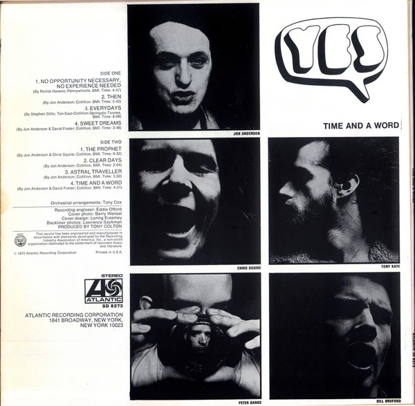 Yes - Time And A Word (LP, Album, RP, Spe) (Good Plus (G+)) - Image 2