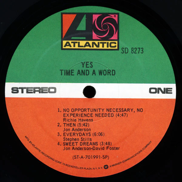Yes - Time And A Word (LP, Album, RP, Spe) (Good Plus (G+)) - Image 3