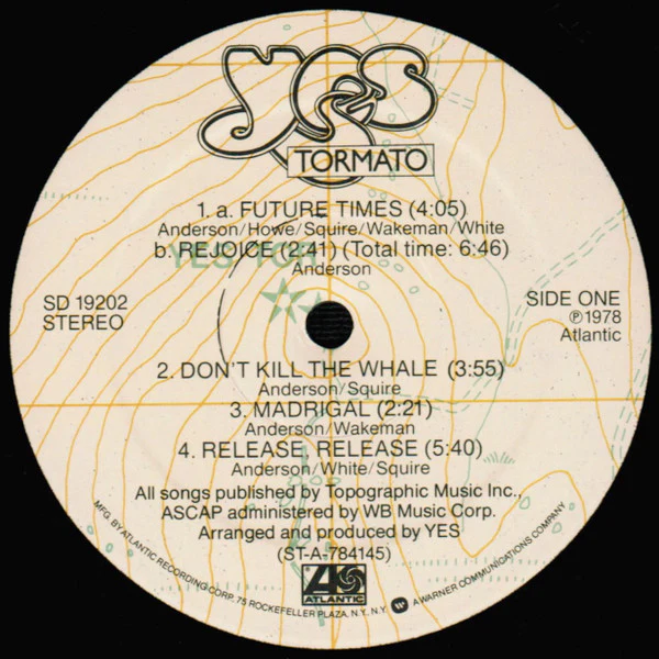 Yes - Tormato (LP, Album, Pre) (Very Good Plus (VG+)) - Image 3