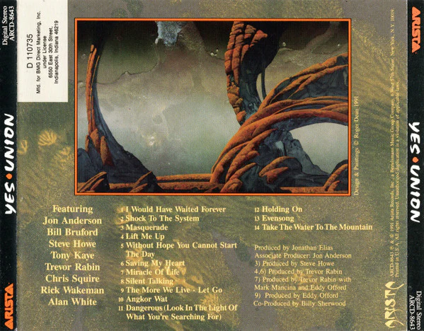 Yes - Union (CD, Album, Club, BMG) (Very Good Plus (VG+)) - Image 2