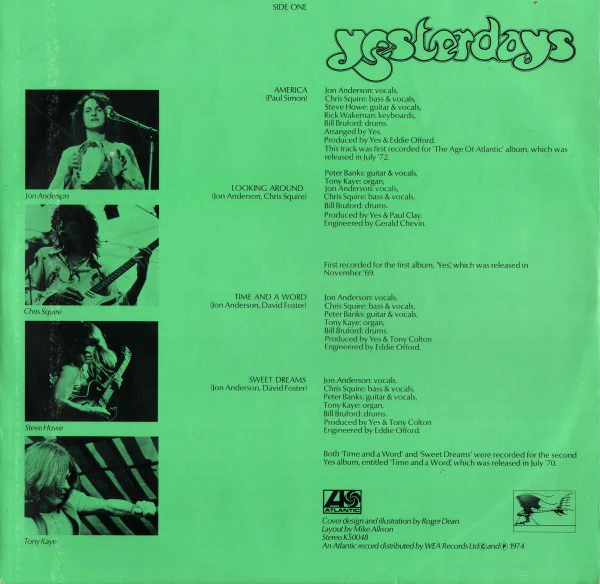 Yes - Yesterdays (LP, Comp) (Near Mint (NM or M-)) - Image 5