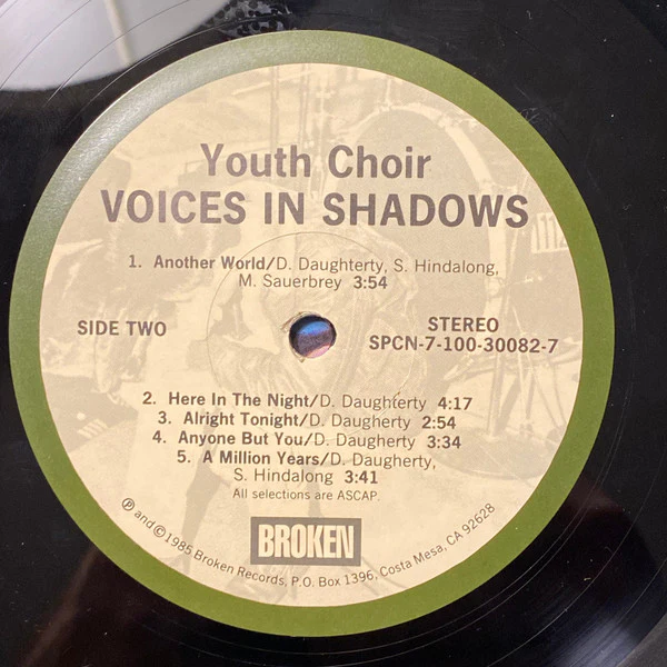 Youth Choir - Voices In Shadows (LP, Album) (Very Good Plus (VG+)) - Image 4