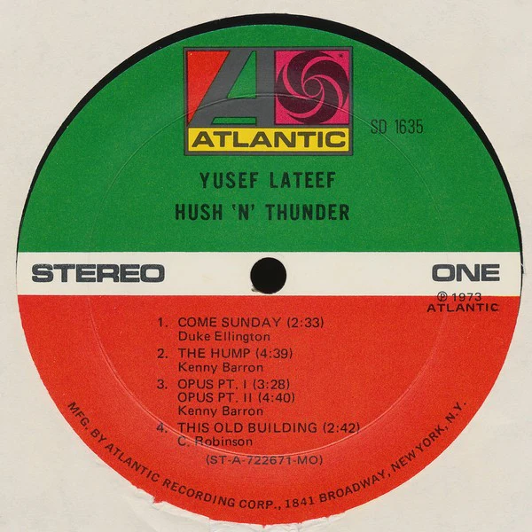 Yusef Lateef - Hush 'N' Thunder (LP, Album, MO) (Very Good Plus (VG+)) - Image 3
