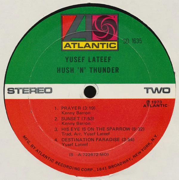 Yusef Lateef - Hush 'N' Thunder (LP, Album, MO) (Very Good Plus (VG+)) - Image 4