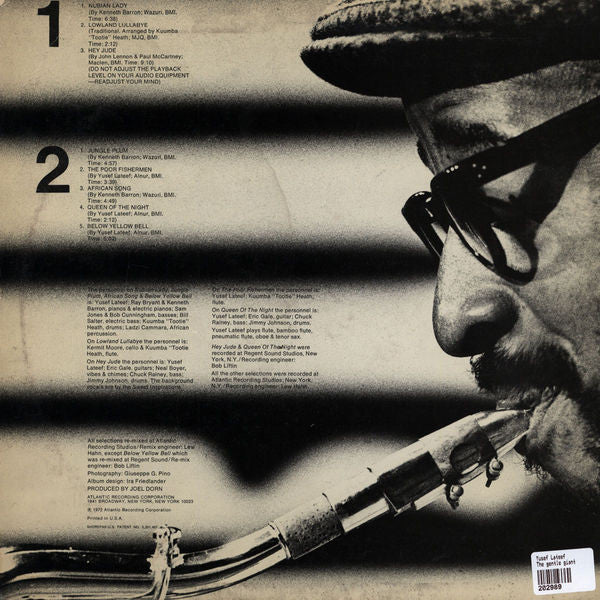 Yusef Lateef - The Gentle Giant (LP, Album, Pre) (Very Good (VG)) - Image 2