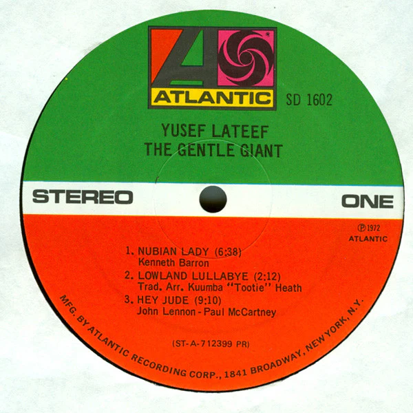 Yusef Lateef - The Gentle Giant (LP, Album, Pre) (Very Good (VG)) - Image 3