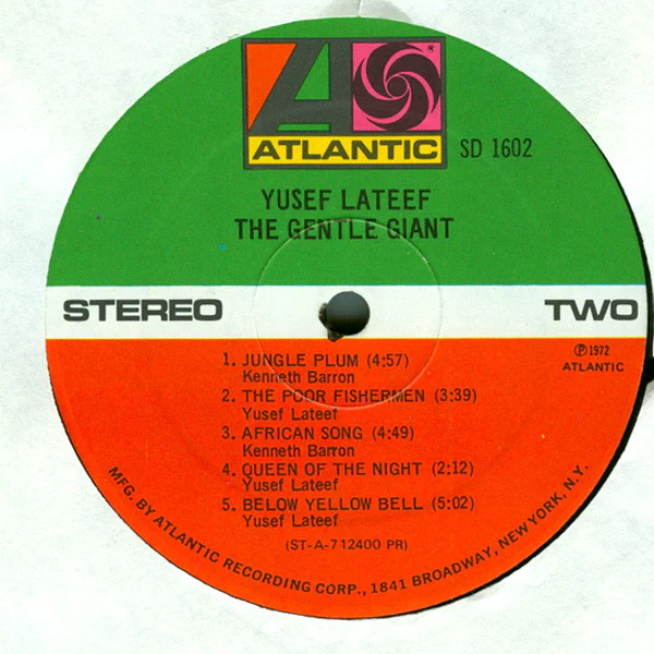Yusef Lateef - The Gentle Giant (LP, Album, Pre) (Very Good (VG)) - Image 4