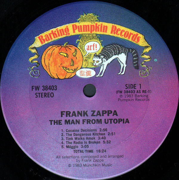 Zappa* - The Man From Utopia (LP, Album, Pit) (Near Mint (NM or M-)) - Image 3