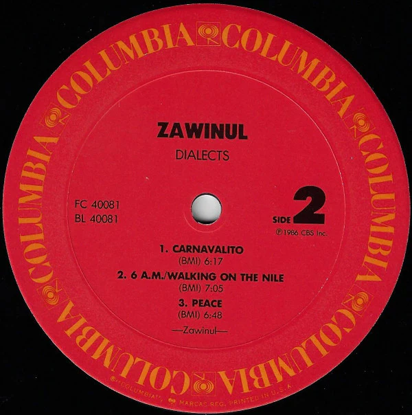 Zawinul* - Dialects (LP, Album, Pit) (Near Mint (NM or M-)) - Image 4