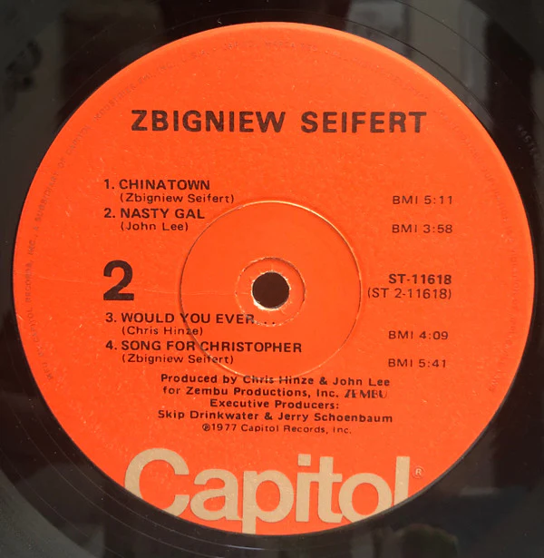 Zbigniew Seifert - Zbigniew Seifert (LP, Album) (Very Good Plus (VG+)) - Image 4