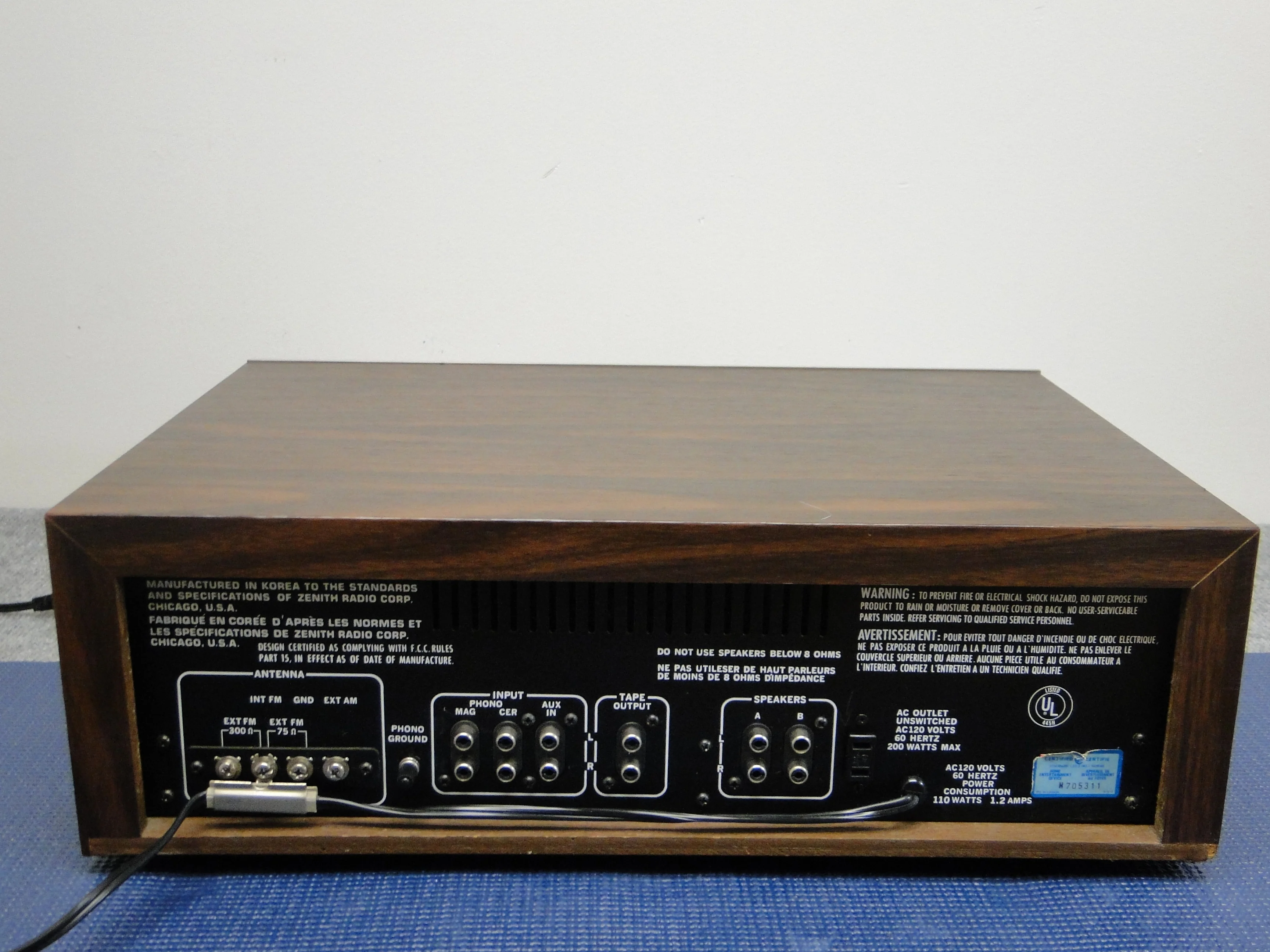 Zenith MC6020 Stereo Receiver with 8-Track Player - Image 16