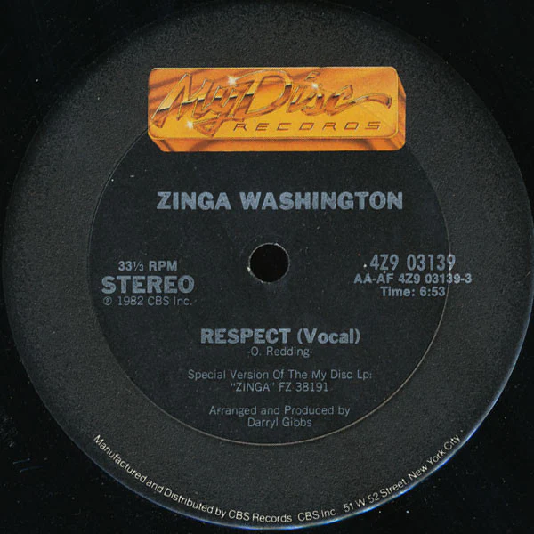 Zinga Washington - Respect (12") (Mint (M))