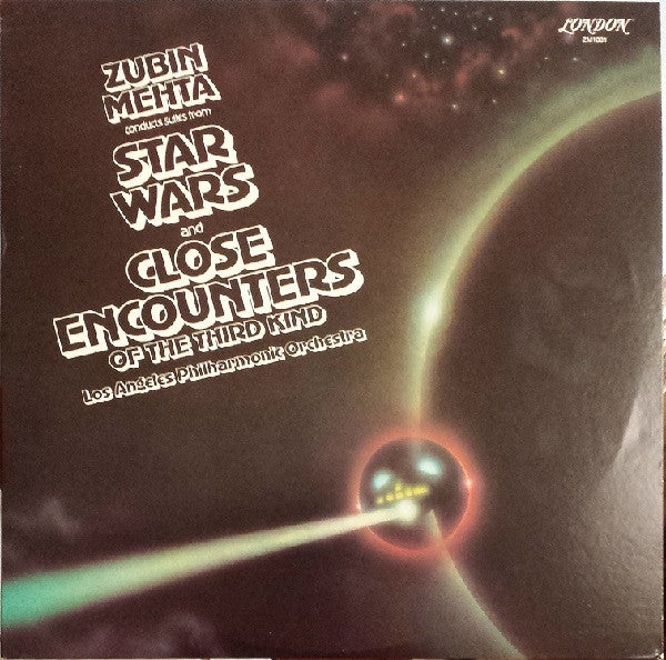 Zubin Mehta Conducts Los Angeles Philharmonic Orchestra - Suites From Star Wars And Close Encounters Of The Third Kind (LP, Club) (Very Good Plus (VG+))