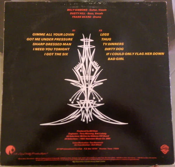 ZZ Top - Eliminator (LP, Album, Club, Pit) (Very Good Plus (VG+)) - Image 2