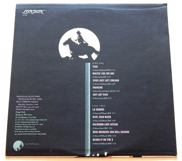 ZZ Top - The Best Of ZZ Top (LP, Comp, Wad) (Very Good Plus (VG+)) - Image 2
